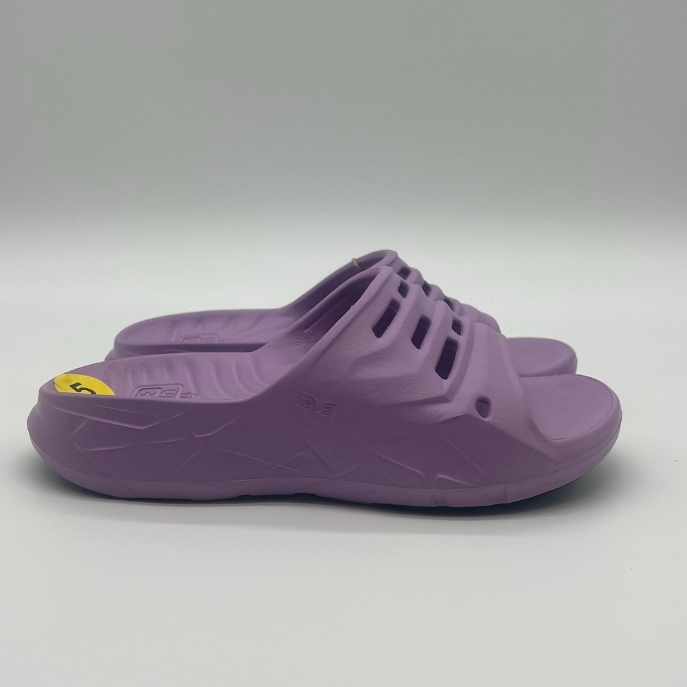 Teva Apretrail Comf Slide Lupine Purple Women's Size 5 Casual Camping Recovery
